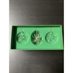 Set of 3 Swarovski 2025 Annual Edition 3D Crystal Ornament (5701628)